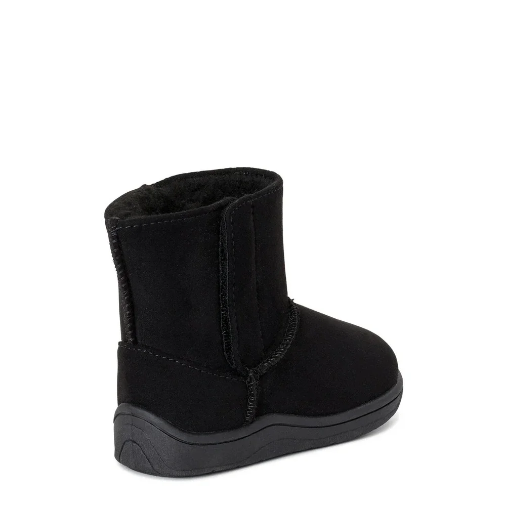 Wonder Nation Girls Infants Faux Shearling Boots Size 3 Black